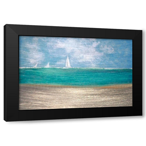 Catching the Wind Black Modern Wood Framed Art Print by Jill, Susan