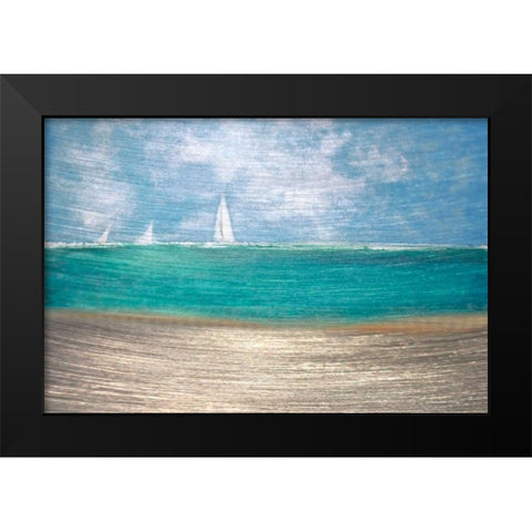 Catching the Wind Black Modern Wood Framed Art Print by Jill, Susan