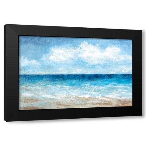 Fair Weather Black Modern Wood Framed Art Print with Double Matting by Nan