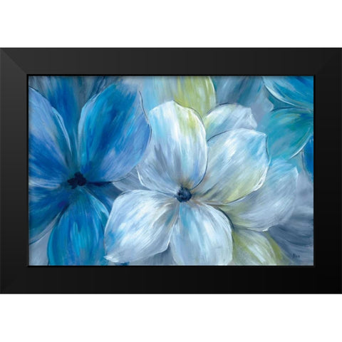 Morning Glory Black Modern Wood Framed Art Print by Nan