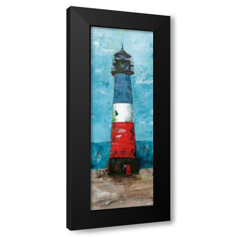 Lighthouse Black Modern Wood Framed Art Print by Craven, Katrina