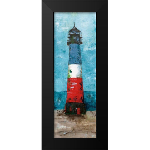 Lighthouse Black Modern Wood Framed Art Print by Craven, Katrina