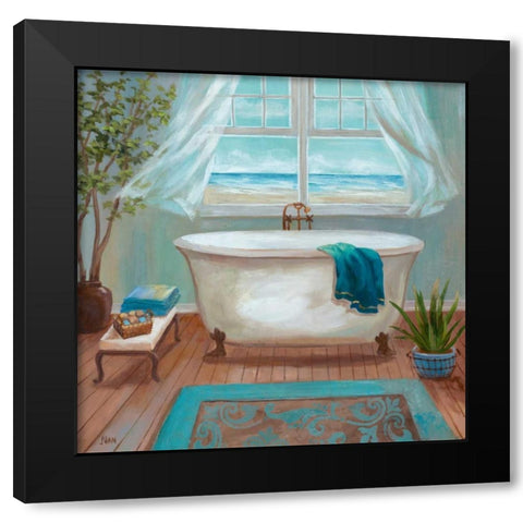 Soft Breeze I Black Modern Wood Framed Art Print by Nan