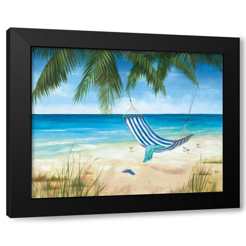 Soft Breeze Black Modern Wood Framed Art Print with Double Matting by Nan