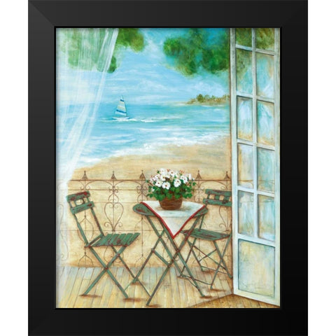 Veranda Vista I Black Modern Wood Framed Art Print by Tava Studios