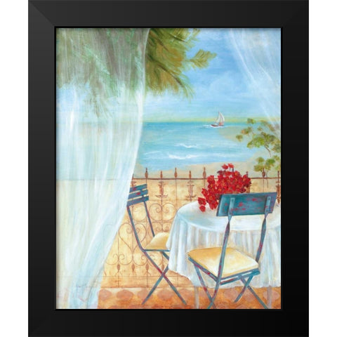 Veranda Vista II Black Modern Wood Framed Art Print by Tava Studios