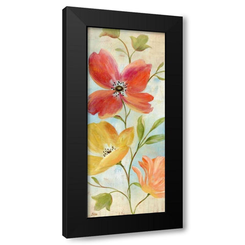 Spring Hues I Black Modern Wood Framed Art Print with Double Matting by Nan