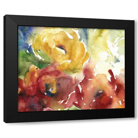 Summer Wash III Black Modern Wood Framed Art Print with Double Matting by Robinson, Carol
