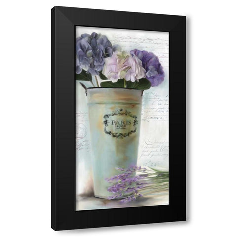 Paris Bouquet I Black Modern Wood Framed Art Print by Robinson, Carol
