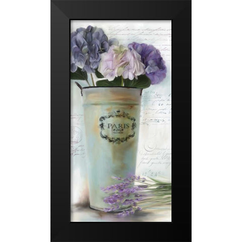 Paris Bouquet I Black Modern Wood Framed Art Print by Robinson, Carol