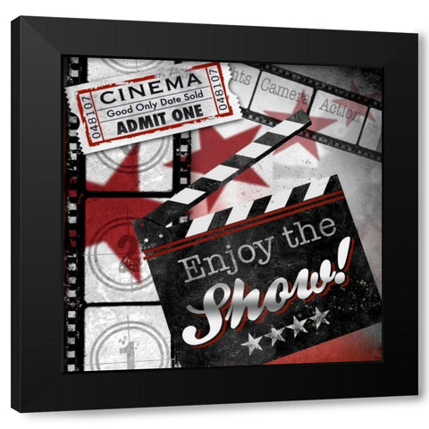 Enjoy the Show Black Modern Wood Framed Art Print with Double Matting by Knutsen, Conrad