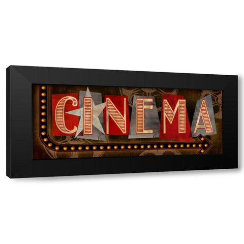 Cinema Black Modern Wood Framed Art Print by Knutsen, Conrad