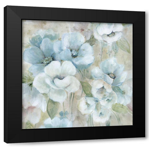 Pastel Garden II Black Modern Wood Framed Art Print by Robinson, Carol