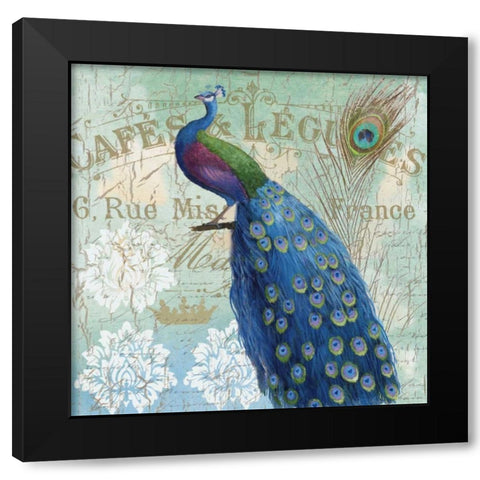 Le Plume II Black Modern Wood Framed Art Print by Nan