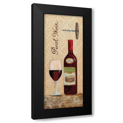 Pinot Black Modern Wood Framed Art Print by Tava Studios