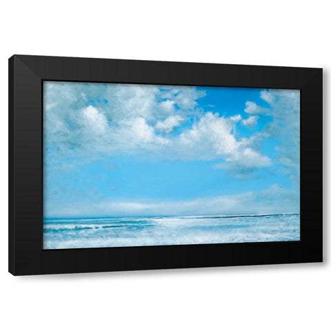 At The Beach Black Modern Wood Framed Art Print by David, West