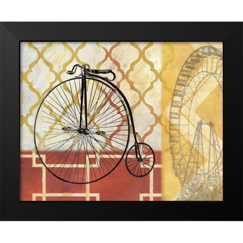 Cyclisme IV Black Modern Wood Framed Art Print by Nan