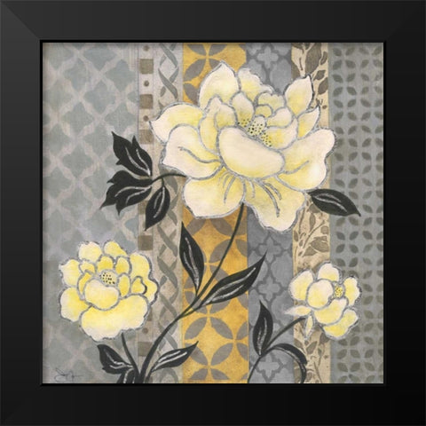 Treasure Garden I Black Modern Wood Framed Art Print by Tava Studios