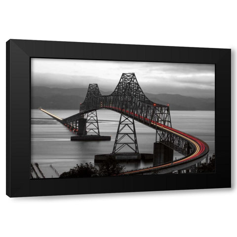 Boomerang Black Modern Wood Framed Art Print with Double Matting by Reed, Aaron