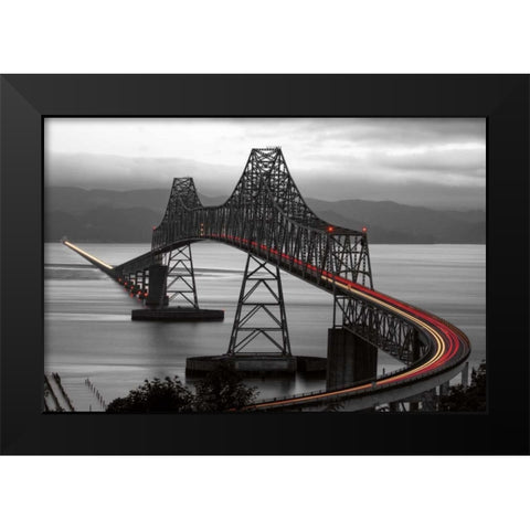 Boomerang Black Modern Wood Framed Art Print by Reed, Aaron