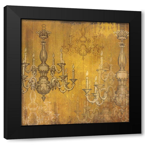 All Aglow Black Modern Wood Framed Art Print with Double Matting by Donovan, Maria