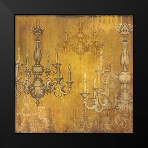 All Aglow Black Modern Wood Framed Art Print by Donovan, Maria
