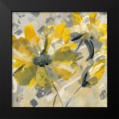 Buttercup I Black Modern Wood Framed Art Print by Craven, Katrina