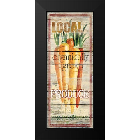 Carrots Black Modern Wood Framed Art Print by Robinson, Carol