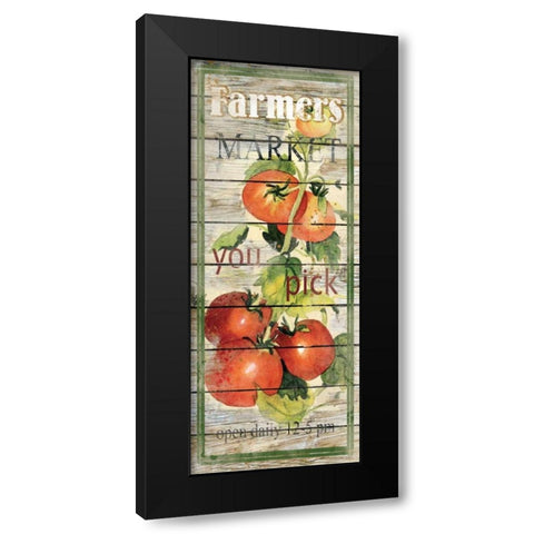 Tomatoes Black Modern Wood Framed Art Print by Robinson, Carol