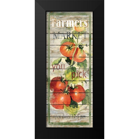Tomatoes Black Modern Wood Framed Art Print by Robinson, Carol