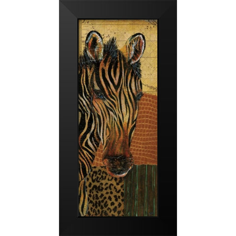 Out of Africa I Black Modern Wood Framed Art Print by Tava Studios