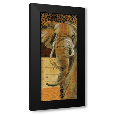 Out of Africa II Black Modern Wood Framed Art Print by Tava Studios