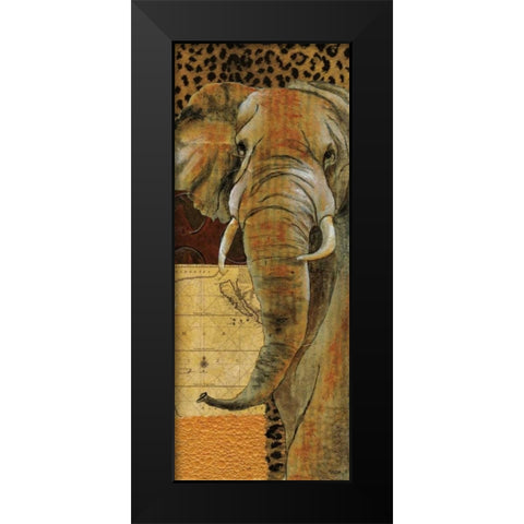 Out of Africa II Black Modern Wood Framed Art Print by Tava Studios