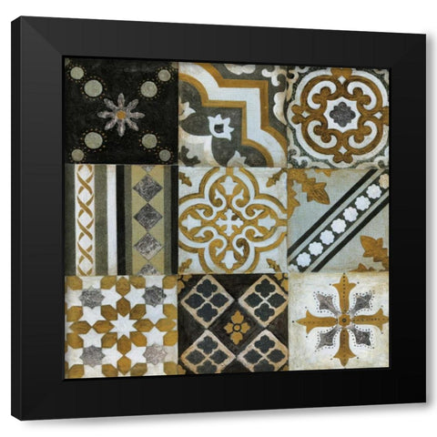 Midcentury Modern Black Modern Wood Framed Art Print by Tava Studios