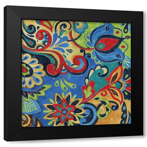 Celebration I Black Modern Wood Framed Art Print by Donovan, Maria