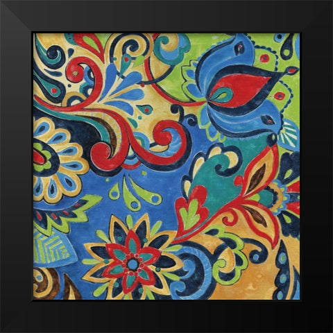 Celebration I Black Modern Wood Framed Art Print by Donovan, Maria