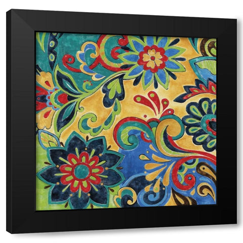 Celebration II Black Modern Wood Framed Art Print with Double Matting by Donovan, Maria