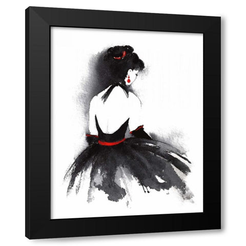 Evening Out II Black Modern Wood Framed Art Print with Double Matting by McNaughton, Rachel
