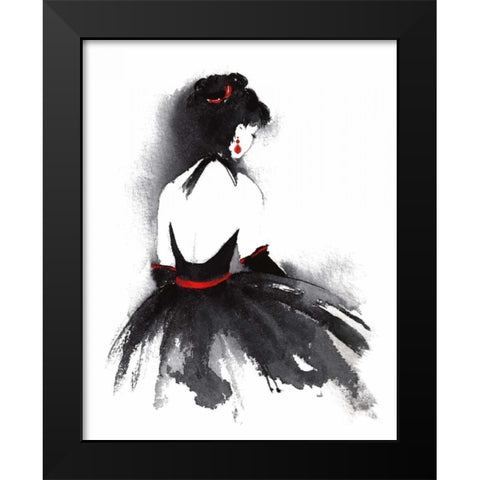 Evening Out II Black Modern Wood Framed Art Print by McNaughton, Rachel