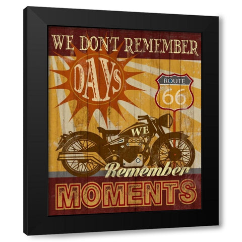 Remember Moments Black Modern Wood Framed Art Print by Knutsen, Conrad