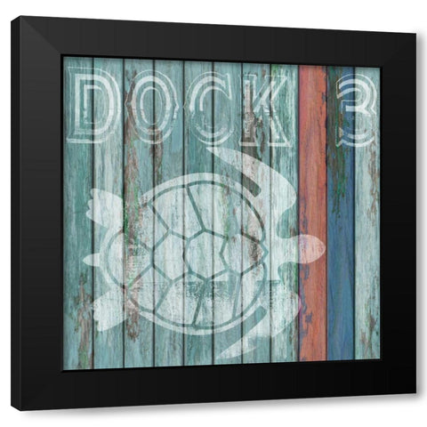 Dock 3 Black Modern Wood Framed Art Print by Knutsen, Conrad