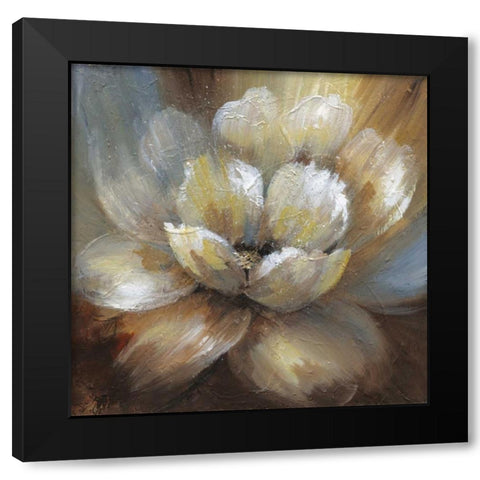 Blooming I Black Modern Wood Framed Art Print with Double Matting by Nan