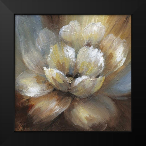 Blooming I Black Modern Wood Framed Art Print by Nan