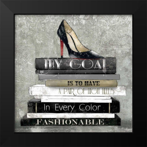 Every Color Black Modern Wood Framed Art Print by Robinson, Carol