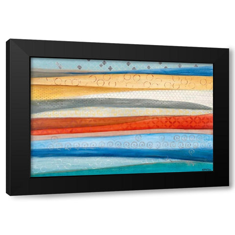 Layers of the Earth Black Modern Wood Framed Art Print by Tava Studios
