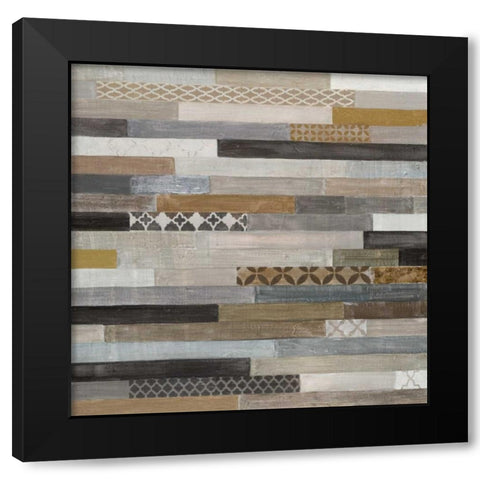 Notion of Line Black Modern Wood Framed Art Print by Tava Studios