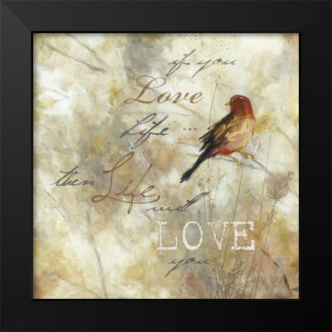 Nature Notation II Black Modern Wood Framed Art Print by Robinson, Carol