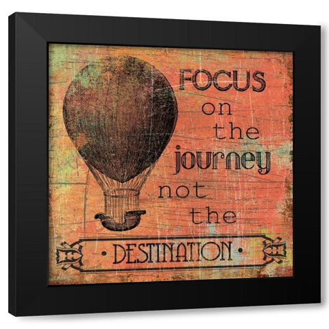 Vintage Inspiration I Black Modern Wood Framed Art Print with Double Matting by Robinson, Carol