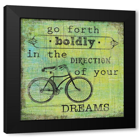 Vintage Inspiration IV Black Modern Wood Framed Art Print with Double Matting by Robinson, Carol