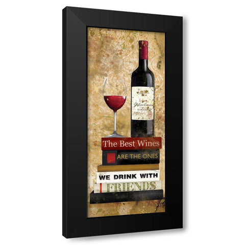 Best Red Black Modern Wood Framed Art Print with Double Matting by Robinson, Carol